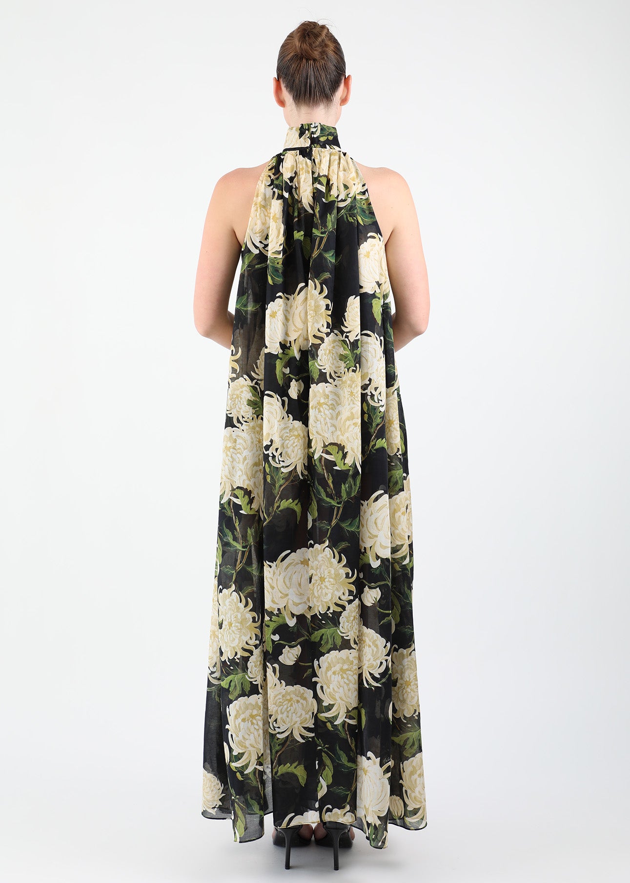 Chrysanthemum Cotton Voile Dress