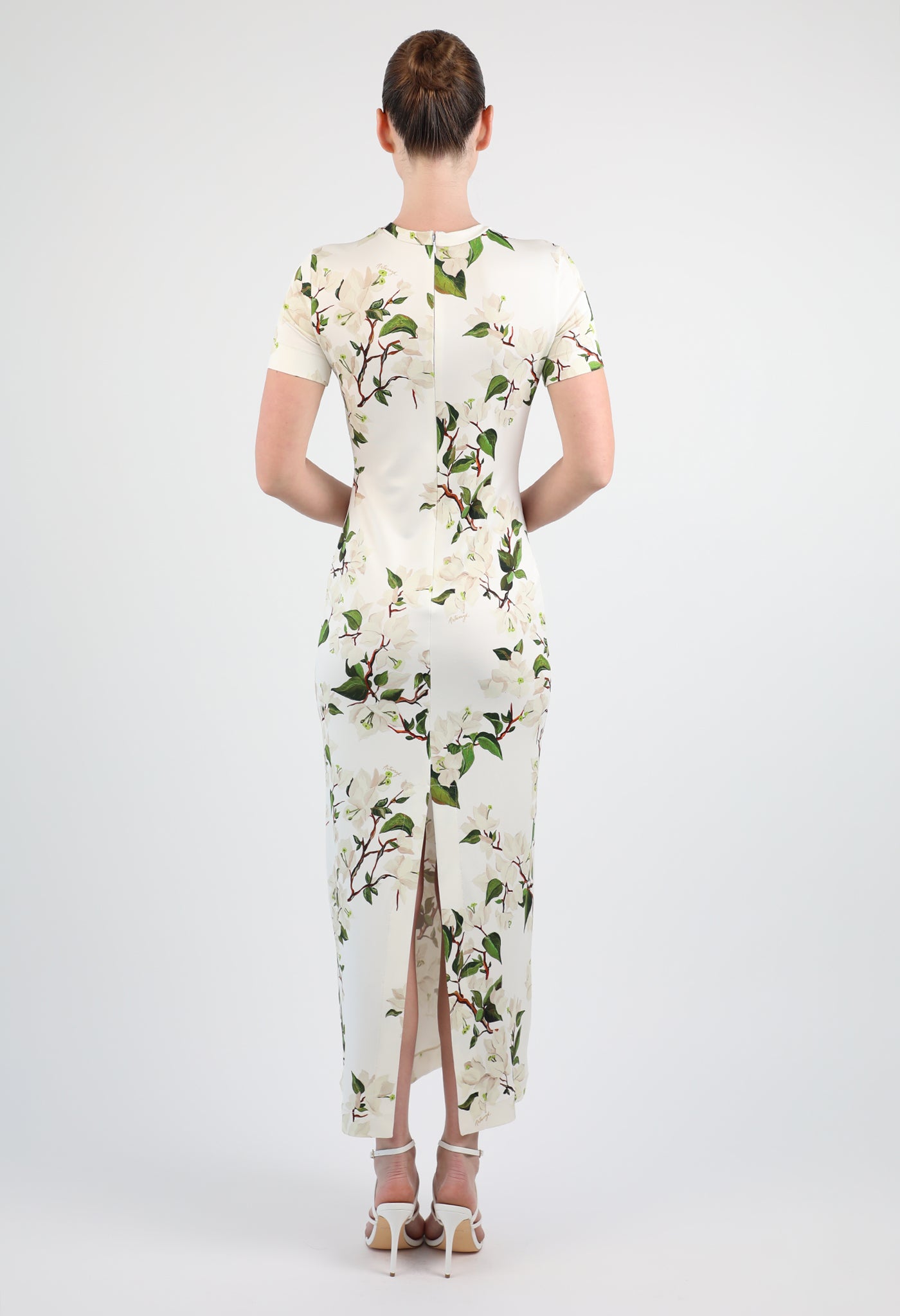 Bougainvillea Long Jersey Dress