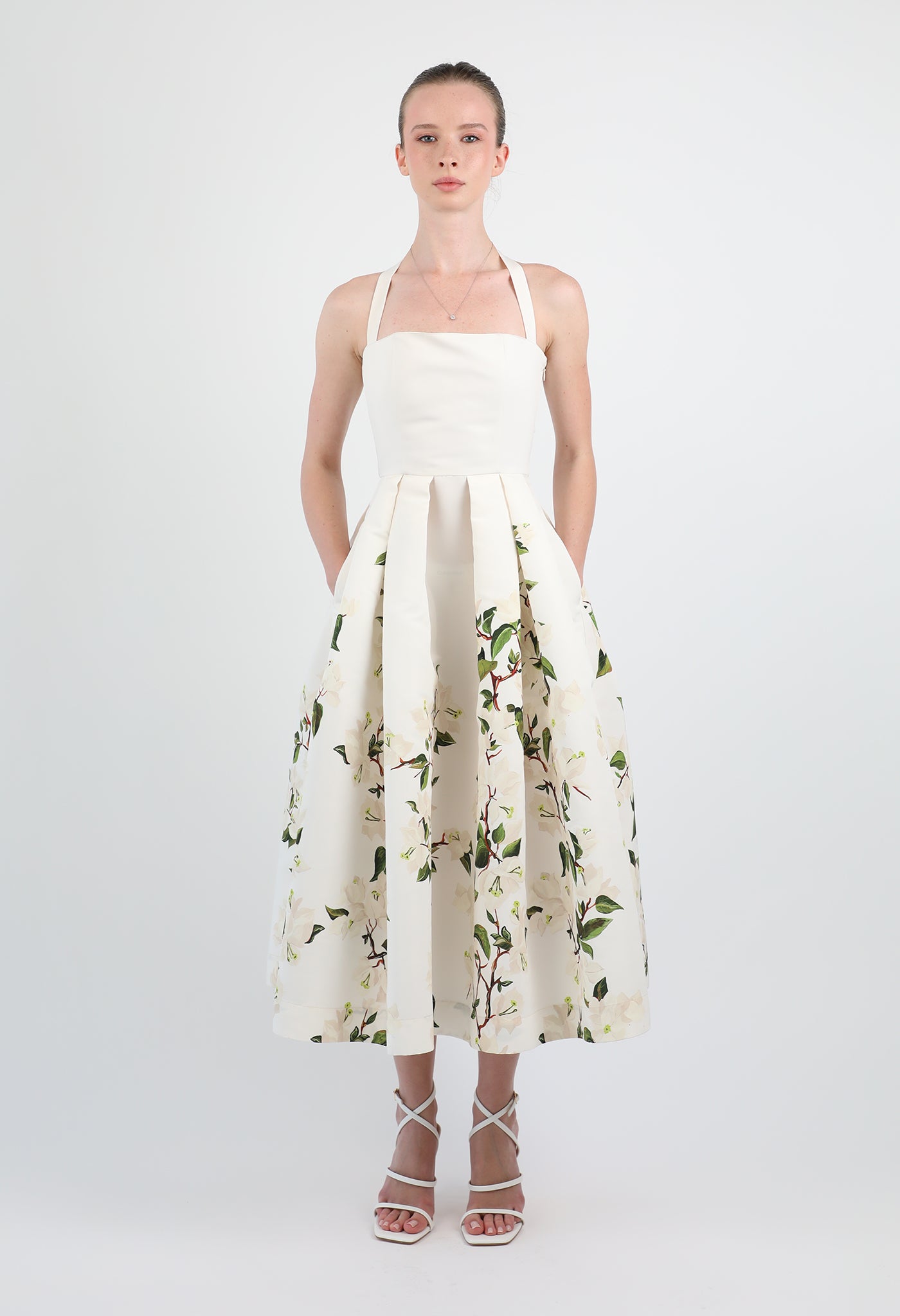 Bougainvillea Faille Dress