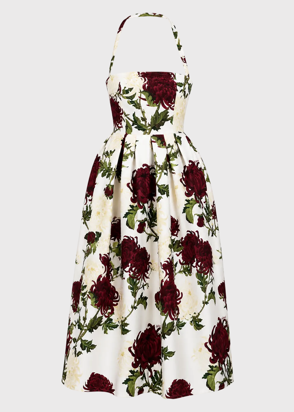 Chrysanthemum Faille Cocktail Dress