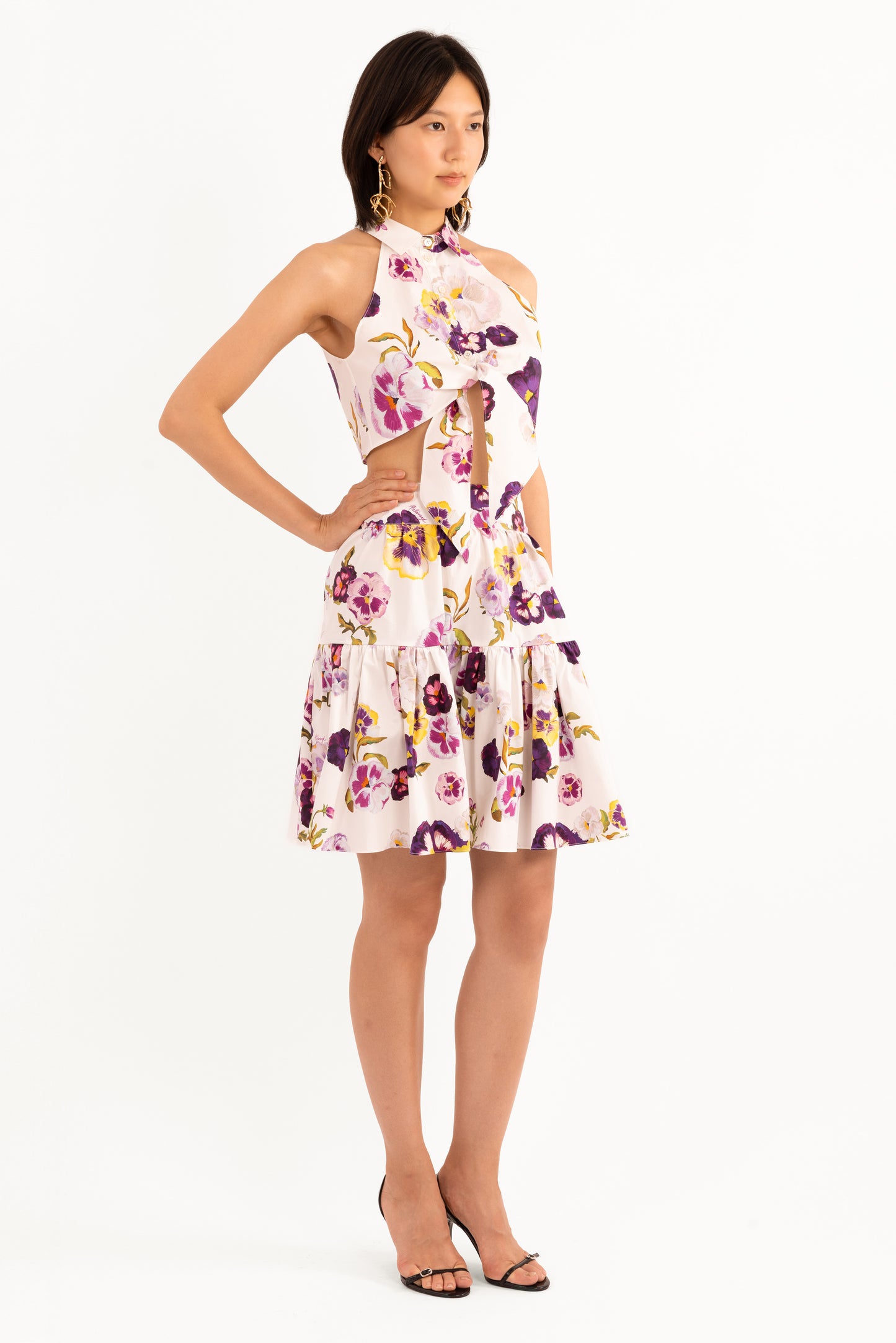 Pansy Cotton Poplin 
Skirt