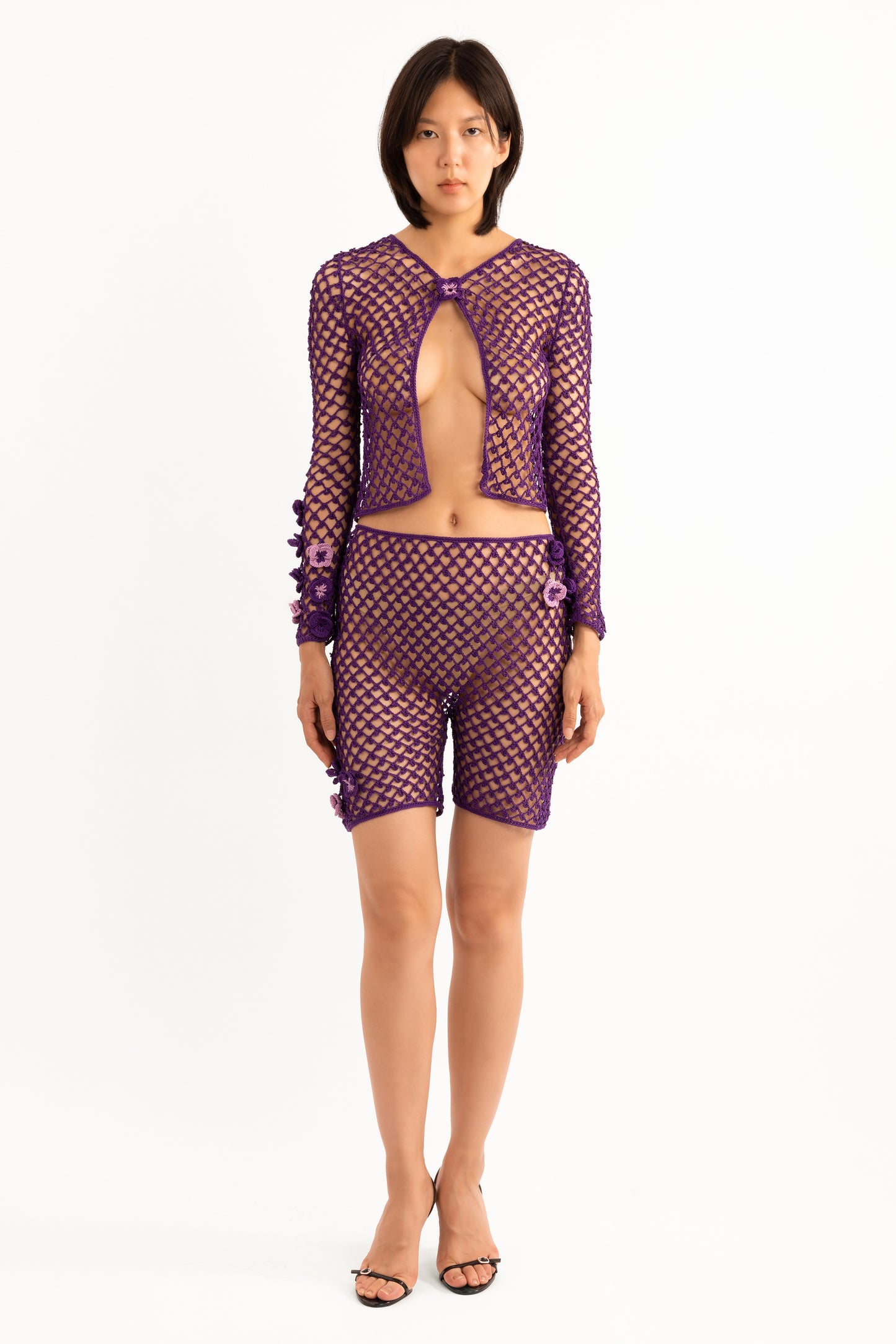 Crochet Pansy Shorts